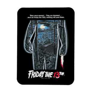 Magnet Flexible Friday the 13th   Silhouette Camp Theatrical Art