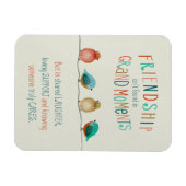 Magnet Flexible Friendship Birds Shared Laughter and Support  (Horizontal)