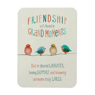 Magnet Flexible Friendship Birds Shared Laughter and Support 