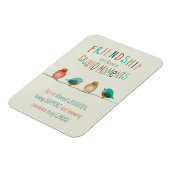 Magnet Flexible Friendship Birds Shared Laughter and Support  (Côté Gauche)