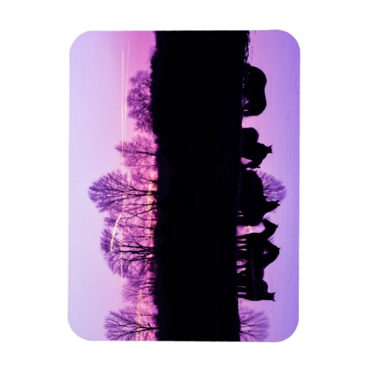 Magnet Flexible Friesian Reflections at Sunset (Vertical)
