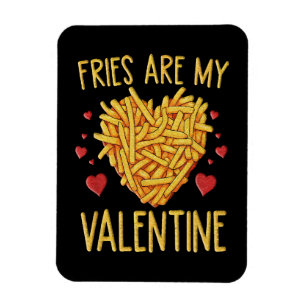 Magnet Flexible Frites Sont Mon Valentin