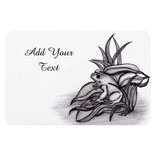 Magnet Flexible Froggy, Ajouter Votre Texte (Horizontal)