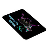 Magnet Flexible Frohliche Weihnachten - Caribou électrique (Côté Droit)