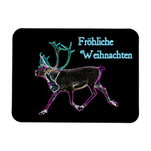 Magnet Flexible Frohliche Weihnachten - Caribou électrique