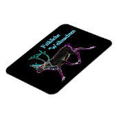 Magnet Flexible Frohliche Weihnachten - Caribou électrique (Côté Gauche)
