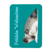 Magnet Flexible Froliche Weihnachten - Sceau annelé (Vertical)