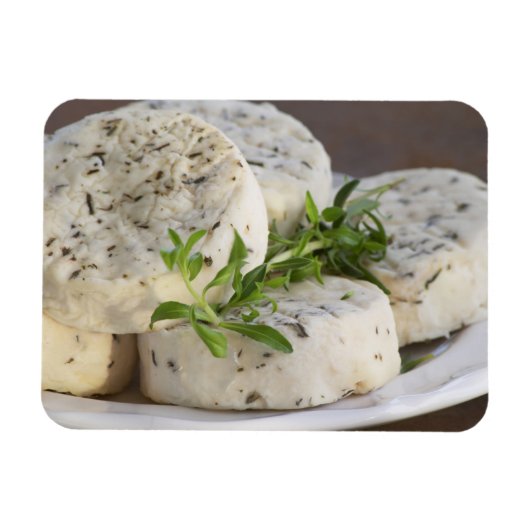 Magnet Flexible Fromage de chèvre français - chèvre - avec des her (Horizontal)