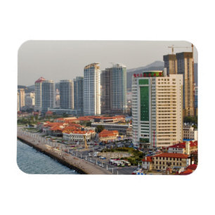 Magnet Flexible Front de mer avec la ligne d'horizon de la ville d