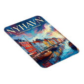 Magnet Flexible Front de mer de Nyhavn Danemark (Côté Droit)