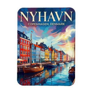 Magnet Flexible Front de mer de Nyhavn Danemark