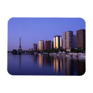 Magnet Flexible Front de Seine et tour Eiffel, Paris, France