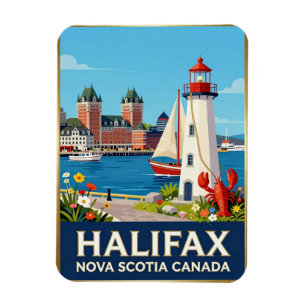 Magnet Flexible Front maritime patrimonial de Halifax Atlantique