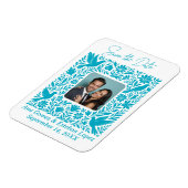 Magnet Flexible Frontière florale Otomí mexicaine Enregistrer la d (Côté Gauche)