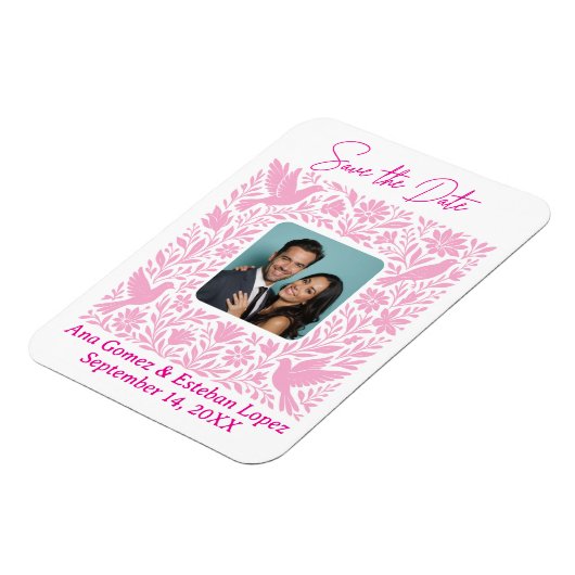 Magnet Flexible Frontière florale Otomí mexicaine Enregistrer la d (Côté Gauche)