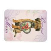 Magnet Flexible Frontière Terrier Heart Maman (Horizontal)