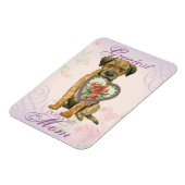 Magnet Flexible Frontière Terrier Heart Maman (Côté Gauche)