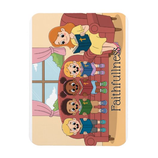 Magnet Flexible Fruit de l'Esprit : Foi de l'Enfant (Vertical)