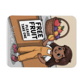 Magnet Flexible Fruit de l'Esprit : L'Enfant auto-contrôle (Horizontal)