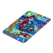 Magnet Flexible Fruits de mer Poisson Abstrait peinture originale (Côté Gauche)