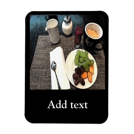 Magnet Flexible Fruits et café (Vertical)
