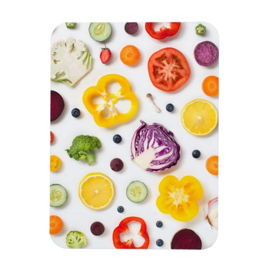 Magnet Flexible Fruits et légumes (Vertical)