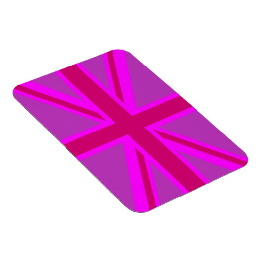 Magnet Flexible Fuchsia Union Jack (Côté Droit)