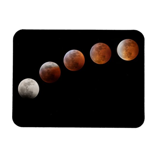 Magnet Flexible Full Moon Phases Total Lunar Eclipse | Colorado (Horizontal)