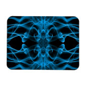 Magnet Flexible Fumée bleue symétrique minimaliste noir (Horizontal)