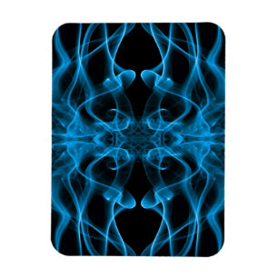 Magnet Flexible Fumée bleue symétrique minimaliste noir