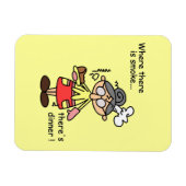 Magnet Flexible Fumée et T-shirts et cadeaux de dîner (Horizontal)