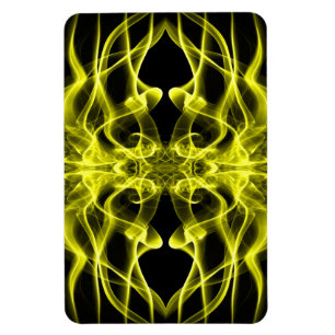 Magnet Flexible Fumée jaune Symétrique Minimaliste Noir