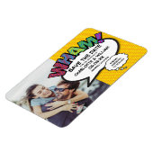 Magnet Flexible Fun Colorful WHAM Photo Save the Date (Côté Gauche)