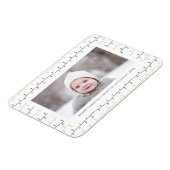 Magnet Flexible Fun Gold Noir ornements de Noël Simple Blanc (Côté Gauche)