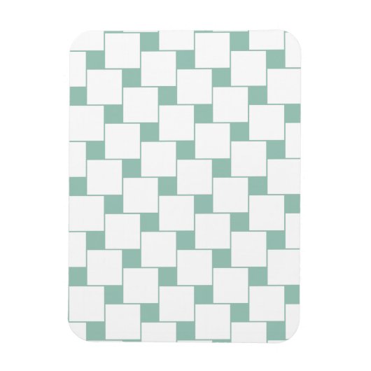 Magnet Flexible Fun tissé Carré Mint Green (Vertical)