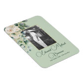 Magnet Flexible Funéraire Mâle Photo Rose élégant (Côté Droit)