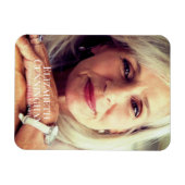 Magnet Flexible Funeral Memorial Classic Simple Carte photo (Horizontal)