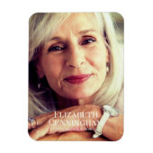 Magnet Flexible Funeral Memorial Classic Simple Carte photo (Vertical)