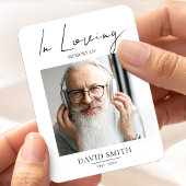 Magnet Flexible Funeral Memory Photo for Grandpa Sympathy Keepsake