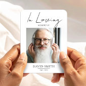 Magnet Flexible Funeral Memory Photo for Grandpa Sympathy Keepsake