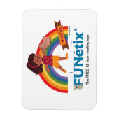 Magnet Flexible FUNetix 12 heures de lecture app Rainbow aimant (Vertical)