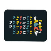 Magnet Flexible Funky ABC Early Learning ABC Learning ABC Art (Horizontal)