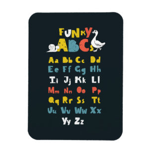 Magnet Flexible Funky ABC Early Learning ABC Learning ABC Art