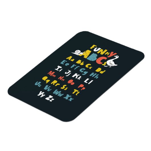 Magnet Flexible Funky ABC Early Learning ABC Learning ABC Art (Côté Gauche)