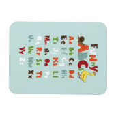 Magnet Flexible Funky ABC Early Learning ABC Learning ABC Art (Horizontal)