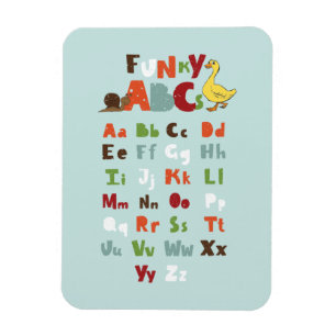 Magnet Flexible Funky ABC Early Learning ABC Learning ABC Art