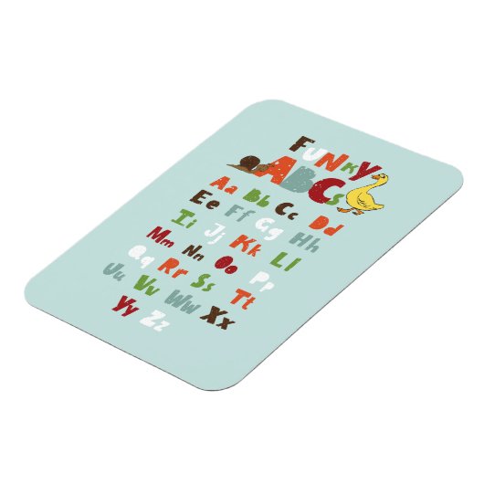 Magnet Flexible Funky ABC Early Learning ABC Learning ABC Art (Côté Gauche)