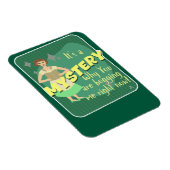 Magnet Flexible Funky Mystery Snark Retro Lecture Femme au foyer (Côté Droit)
