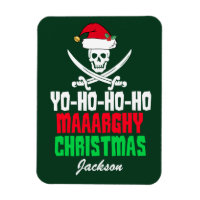 Funky Pirate Christmas Pun Yo Ho Ho Ho