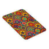 Magnet Flexible Funky Retro couleur Motif Mandala (Côté Droit)